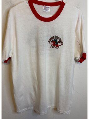 Vintage Joyner Brothers Farms Strawberry Shirt Lakeland Florida XL Short Sleeve
